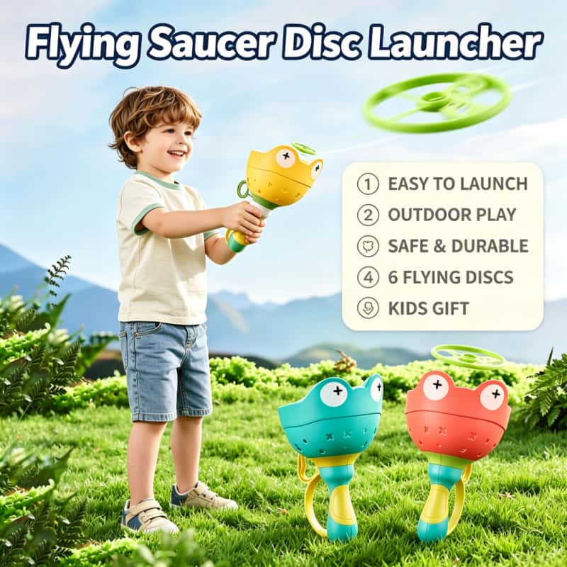 Cocktail Shaker Set - Flying Saucer Disc Launcher Kids Flying
