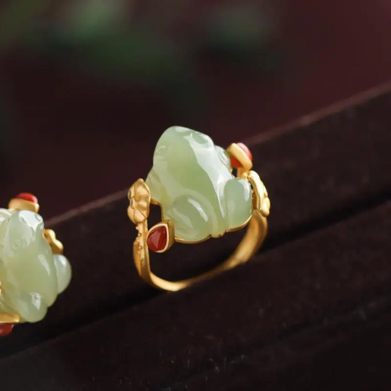 Green Jade Frog Rings Charms N - огляд і ціна Cocktail Shaker Set