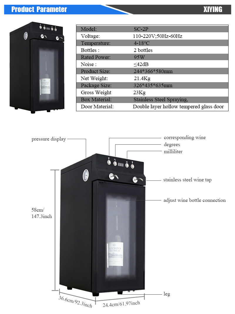 Luxury 2-Bottle Automatic Bar  - огляд і ціна Wine & Beer Guayaquil
