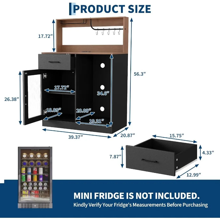 Wine bar cabinet with fridge s - огляд і ціна Wine & Beer Guayaquil