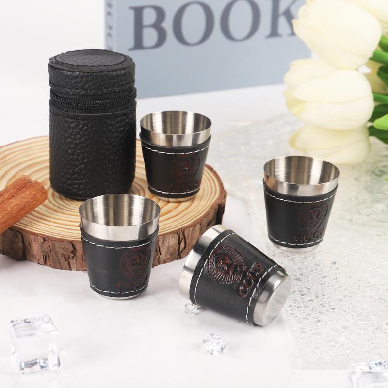 4Pcs/Set Outdoor Travel Cups S - огляд і ціна Whisky Beer And Wine