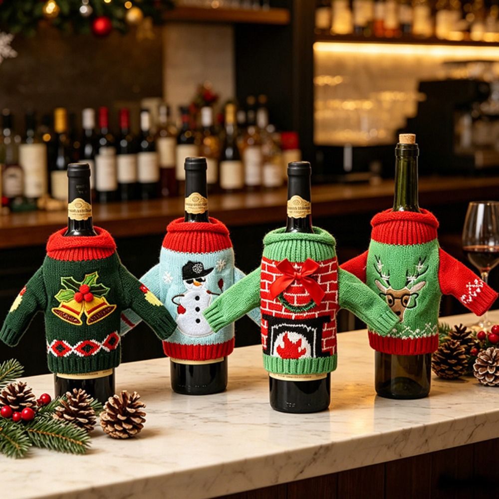 Elk Wine Bottle Cover Snowflak - огляд і ціна Wine Beer Hat